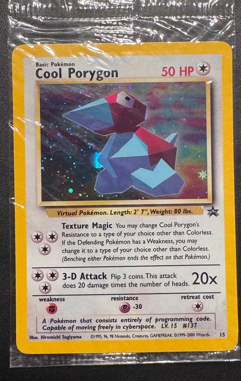 Pokémon Cool Porygon 15/53 Wotc Promo Holo Sealed Near Mint