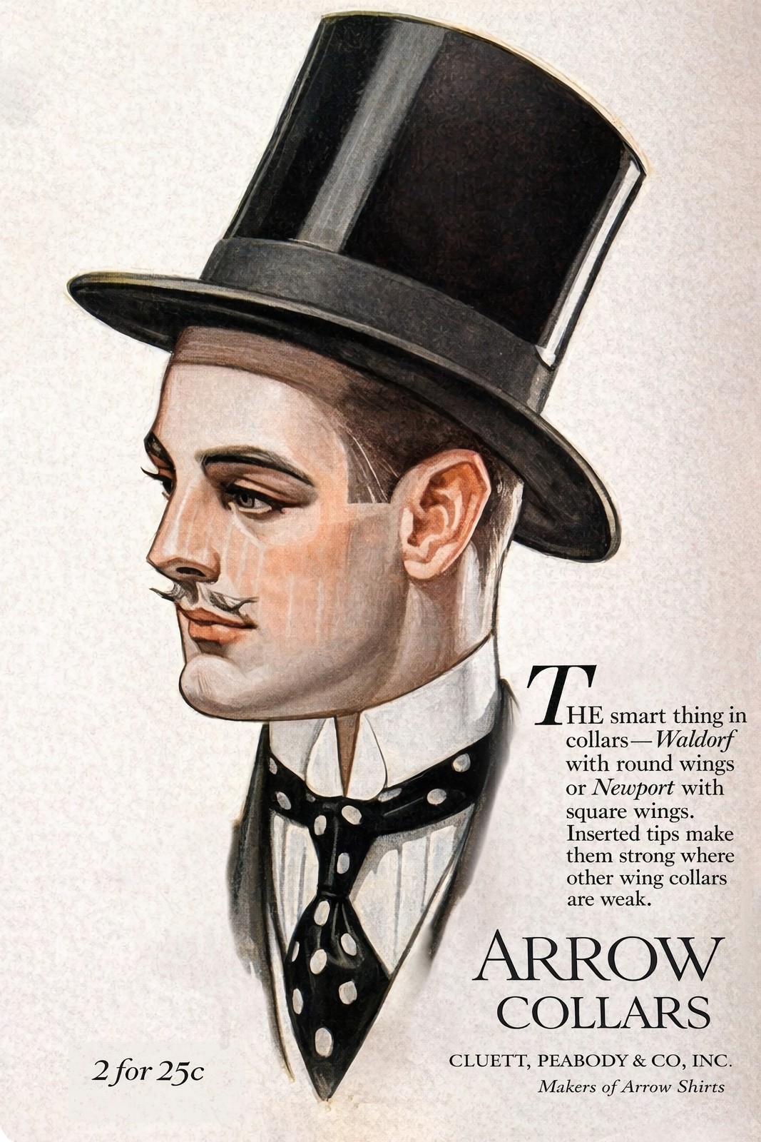 1920s Arrow Collars Vintage Ad Poster🗞️ 16x24” Premium 💎 Art Print 1920s Arrow Collars Vintage Ad Poster🗞️ 16x24” Premium 💎 Art Print