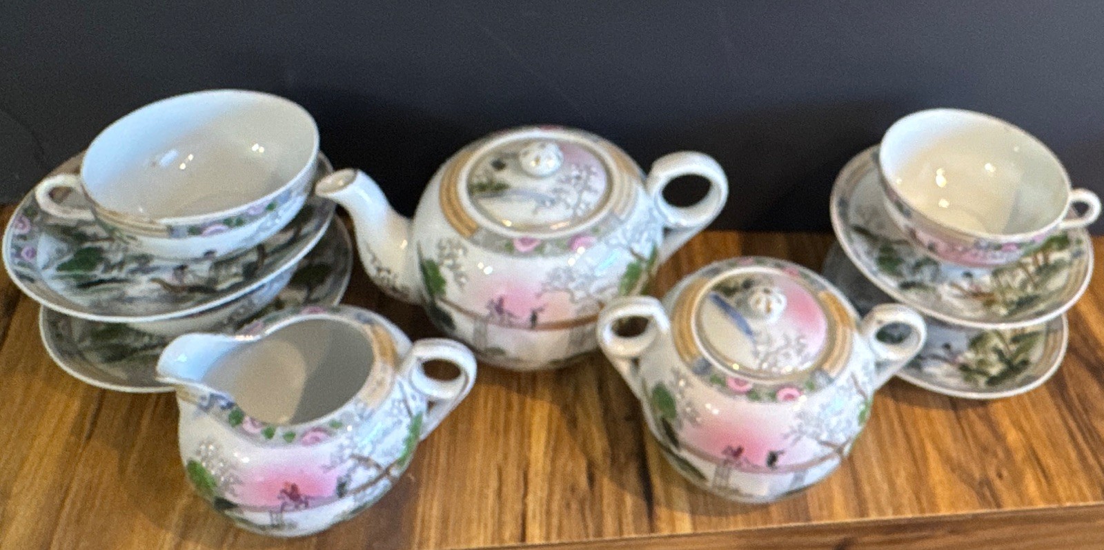 Antique Takito Japanese Tea Set