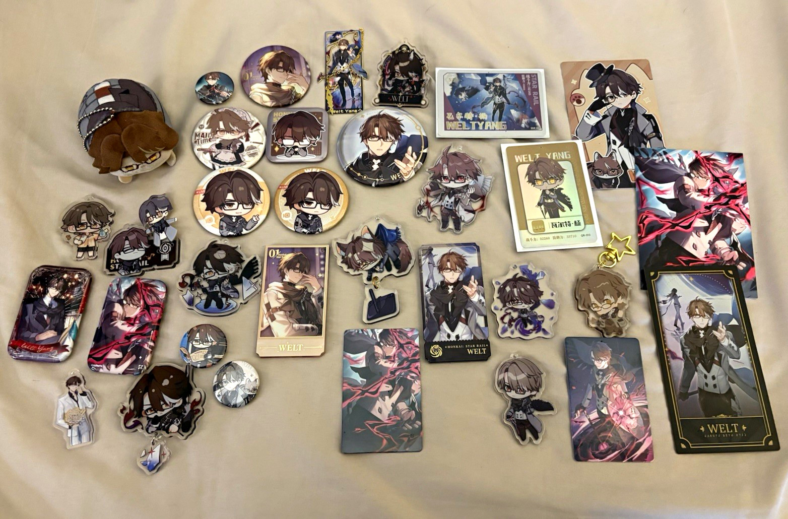 Honkai: Star Rail Welt Yang Mixed Merchandise Lot Ita Bag Kit RARE IMPORTS