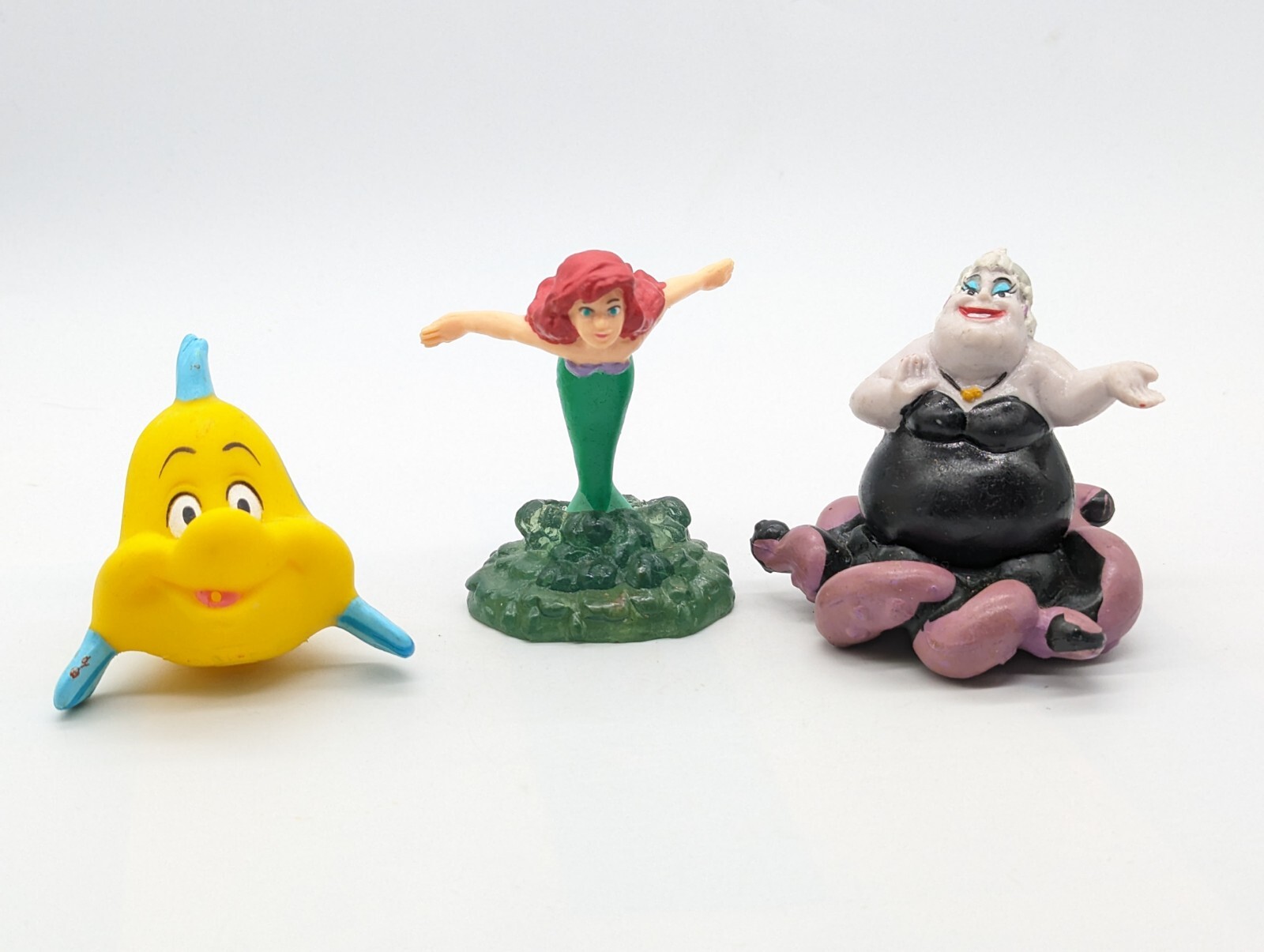 Lot of 3 Disney Applause Little Mermaid Ursula Flounder Figures