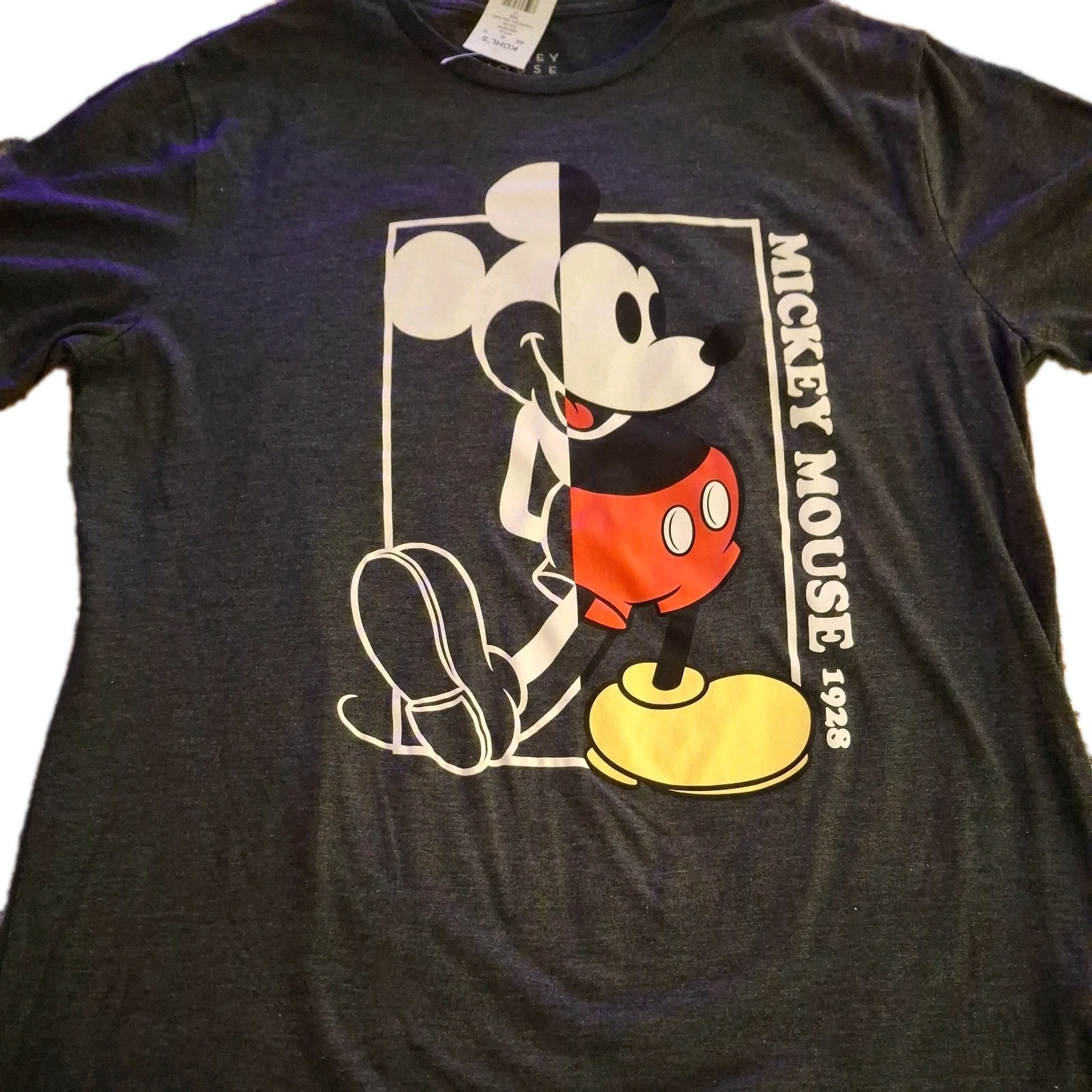 Disney Mickey Mouse Classic T-Shirt for Adults – Dark Gray, Size LT Disney Mickey Mouse Classic T-Shirt for Adults – Dark Gray, Size LT