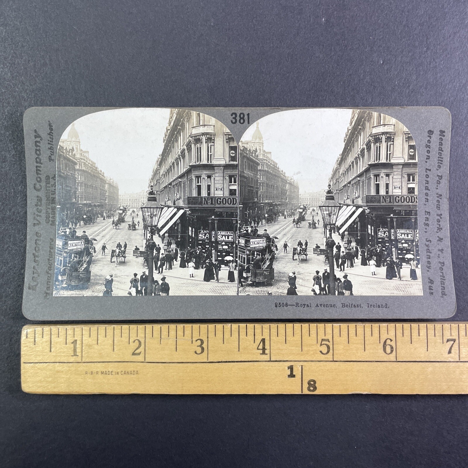 Royal Avenue Belfast Ireland Stereoview Keystone View Co. 1900s Street Scene Royal Avenue Belfast Ireland Stereoview Keystone View Co. 1900s Street Scene