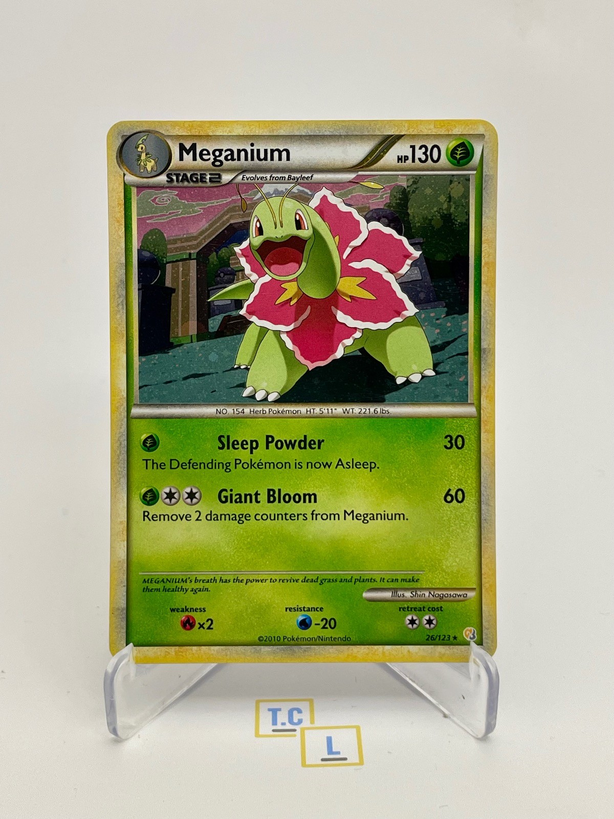 Meganium (Cosmos Holo) 26/123 Holo Rare Deck Exclusives Pokemon Lightly Played