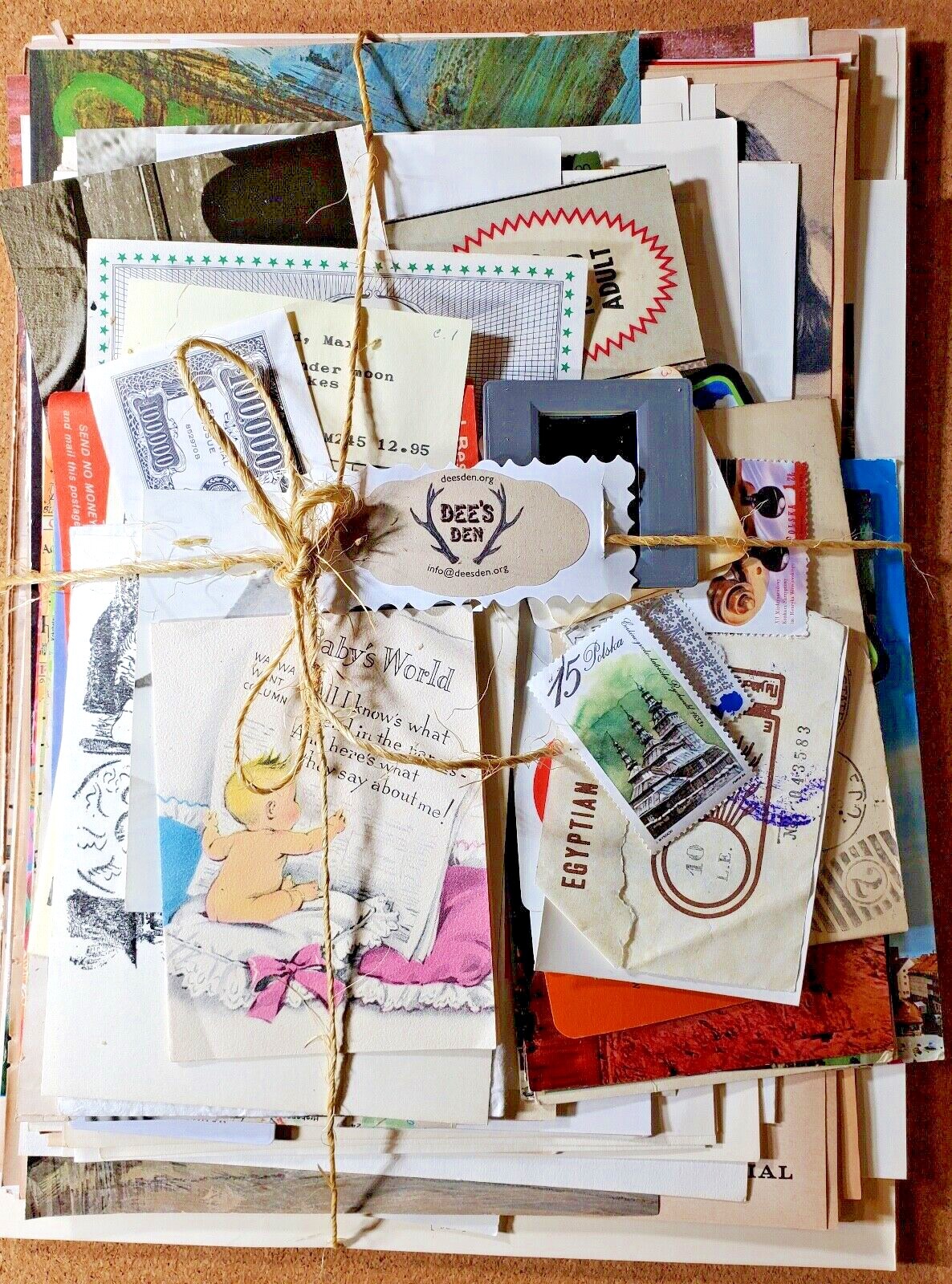 Vintage Antique Ephemera Junk Journal Packets 1890s - 1960s 125 Unique Pieces