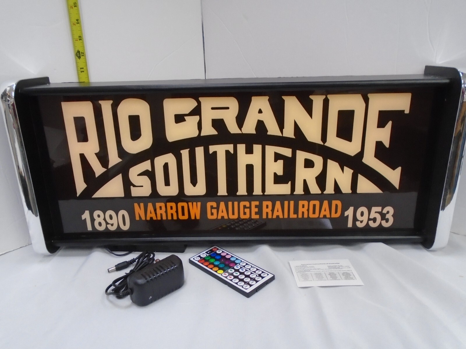 Rio Grande southern LED Display lighted sign lightbox Wall hanging Light Rio Grande southern LED Display lighted sign lightbox Wall hanging Light