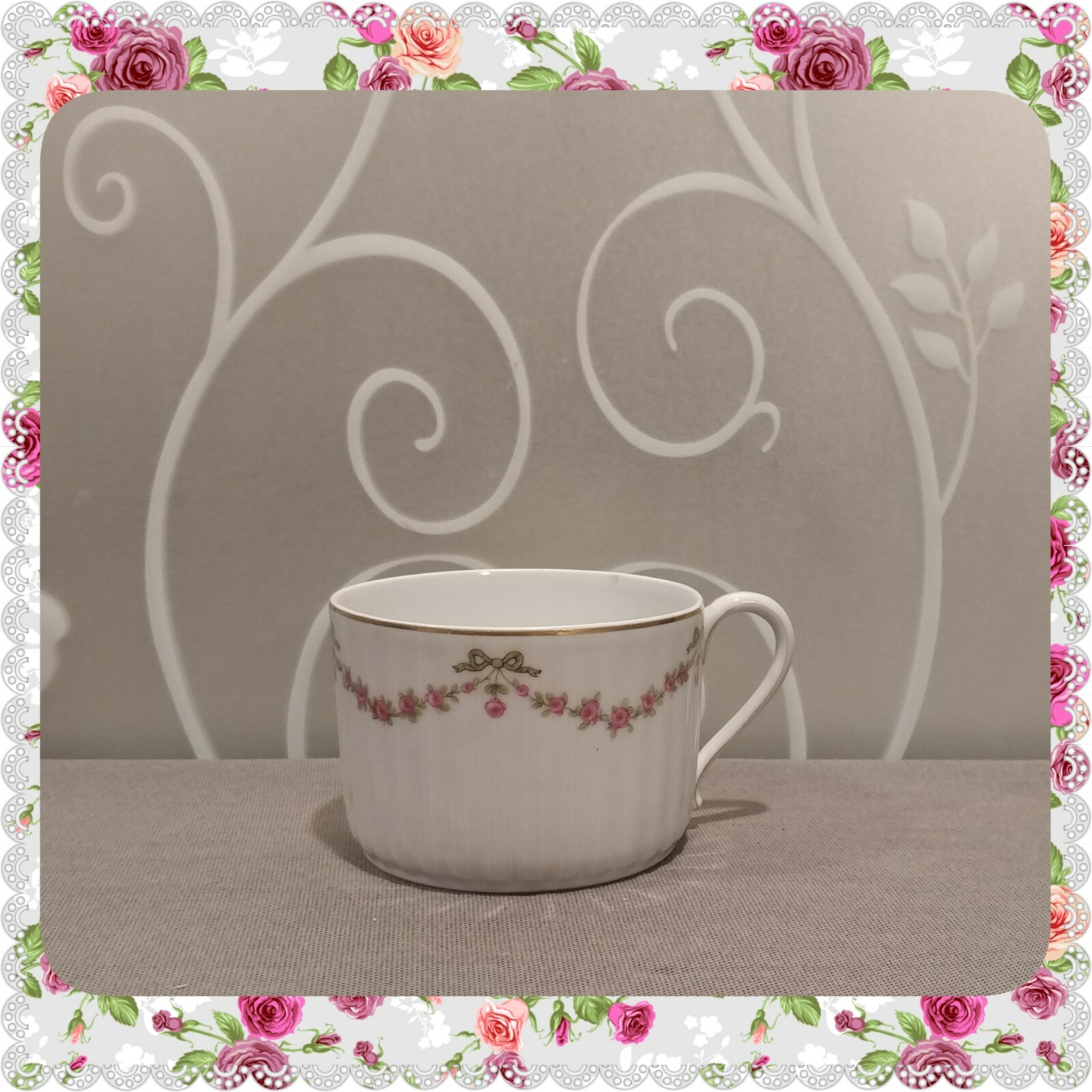 Rare Vintage Theodore Haviland Limoges France Fine China Teacup Rare Vintage Theodore Haviland Limoges France Fine China Teacup