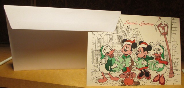Vintage Disney ©1988 Design & Engineering Cast Holiday Cruise Invite w/Envelope Vintage Disney ©1988 Design & Engineering Cast Holiday Cruise Invite w/Envelope