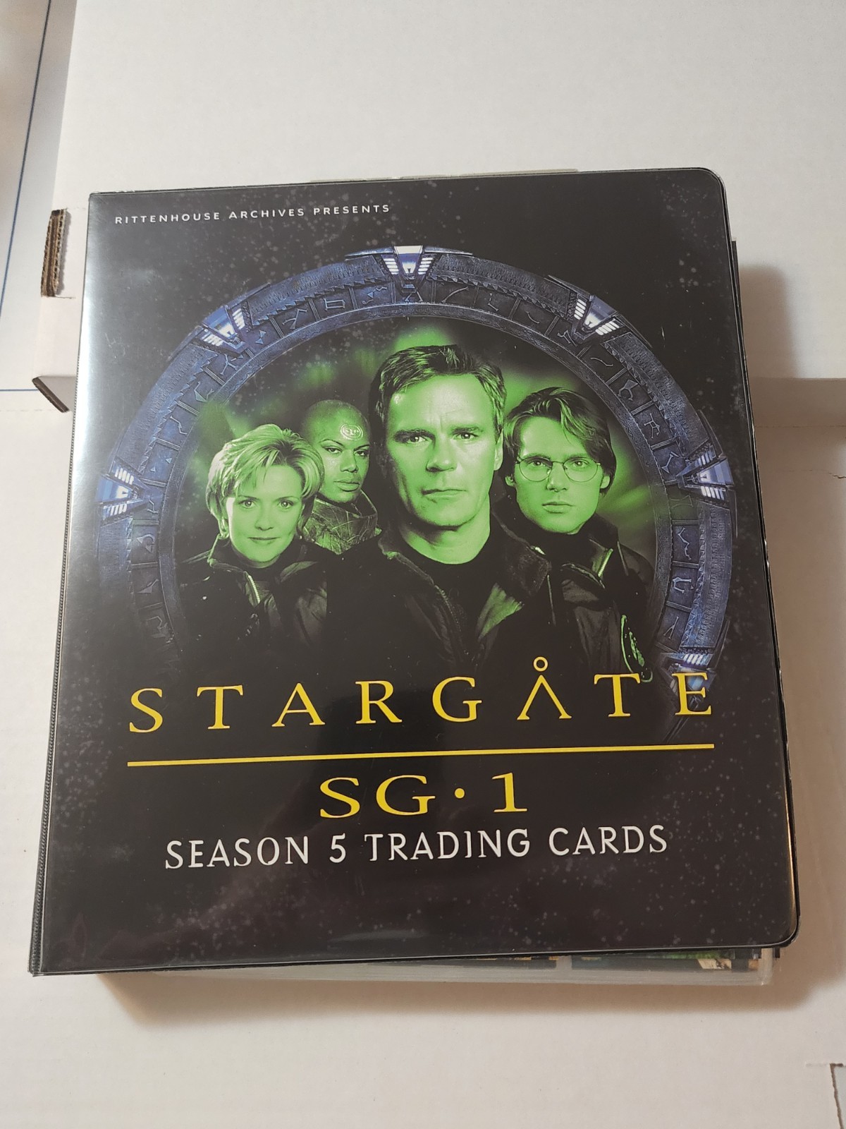 Stargate SG1 S5 Binder w/ Complete 72 Card S4 & S5 BS, 4 Different Chase Sets +