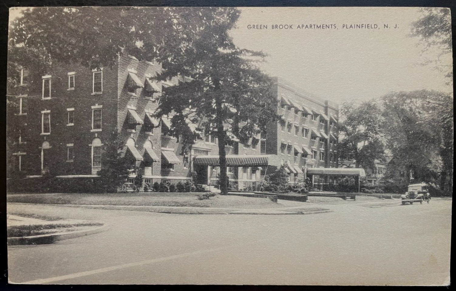 Vintage Postcard 1930-1940\'s (Original) Greenbrook Apartments, Plainfield, NJ Vintage Postcard 1930-1940\'s (Original) Greenbrook Apartments, Plainfield, NJ