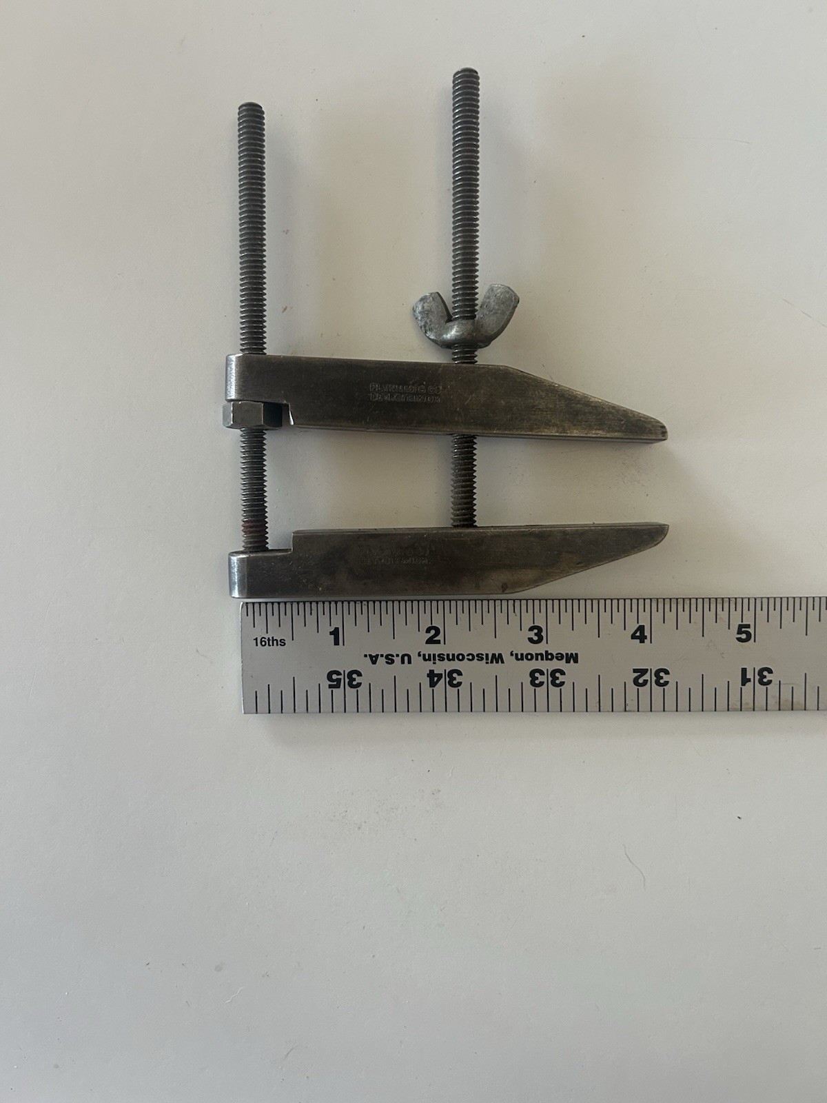 Vintage Flynn Mfg Co Adjustable Metal Clamp Detroit, Michigan 4” Machinist Tool Vintage Flynn Mfg Co Adjustable Metal Clamp Detroit, Michigan 4” Machinist Tool