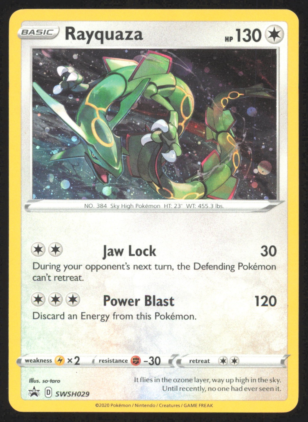 Rayquaza Holo Promo SWSH: Sword & Shield Promo Cards SWSH029 NM so-taro