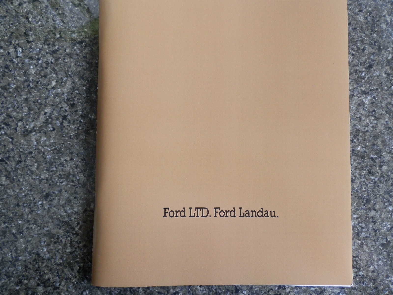 1975 FORD LTD AND LANDAU (P5)  BROCHURE   