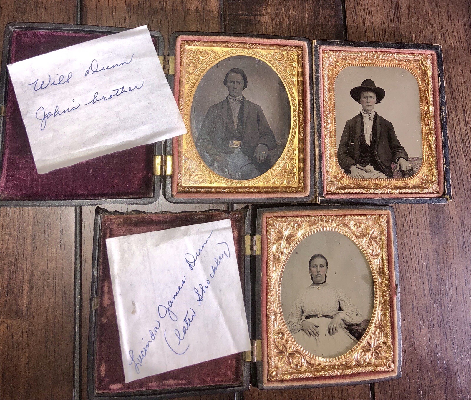 ID\'d Civil War Soldier & Wife Missouri or Arkansas, 1860s Photo Lot