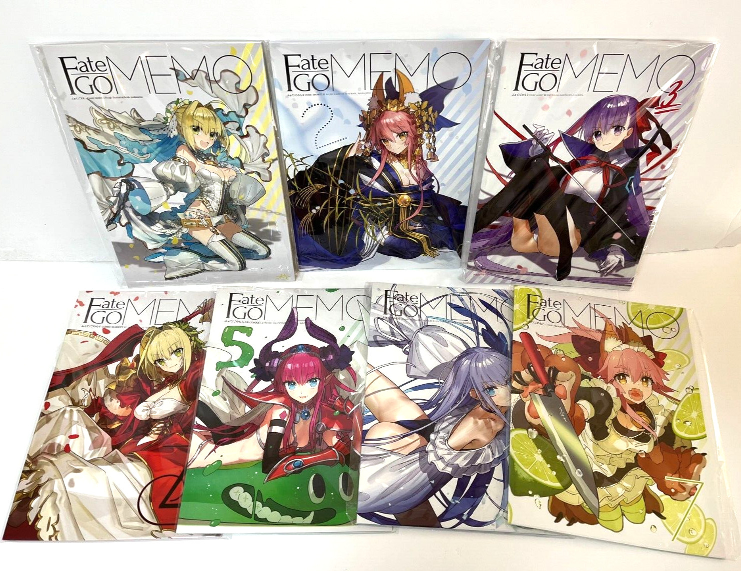 FGO Doujinshi Fate/GO Memo 7 Set wadamemo Art Book Wada Arco Illustration