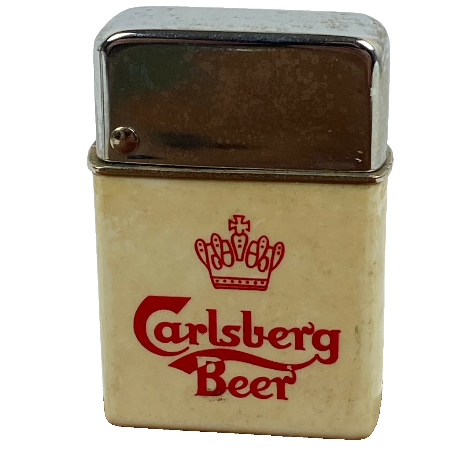 Carlsberg Beer Lighter USA Made Breweriana Promotional Bar Advertising Vintage Carlsberg Beer Lighter USA Made Breweriana Promotional Bar Advertising Vintage