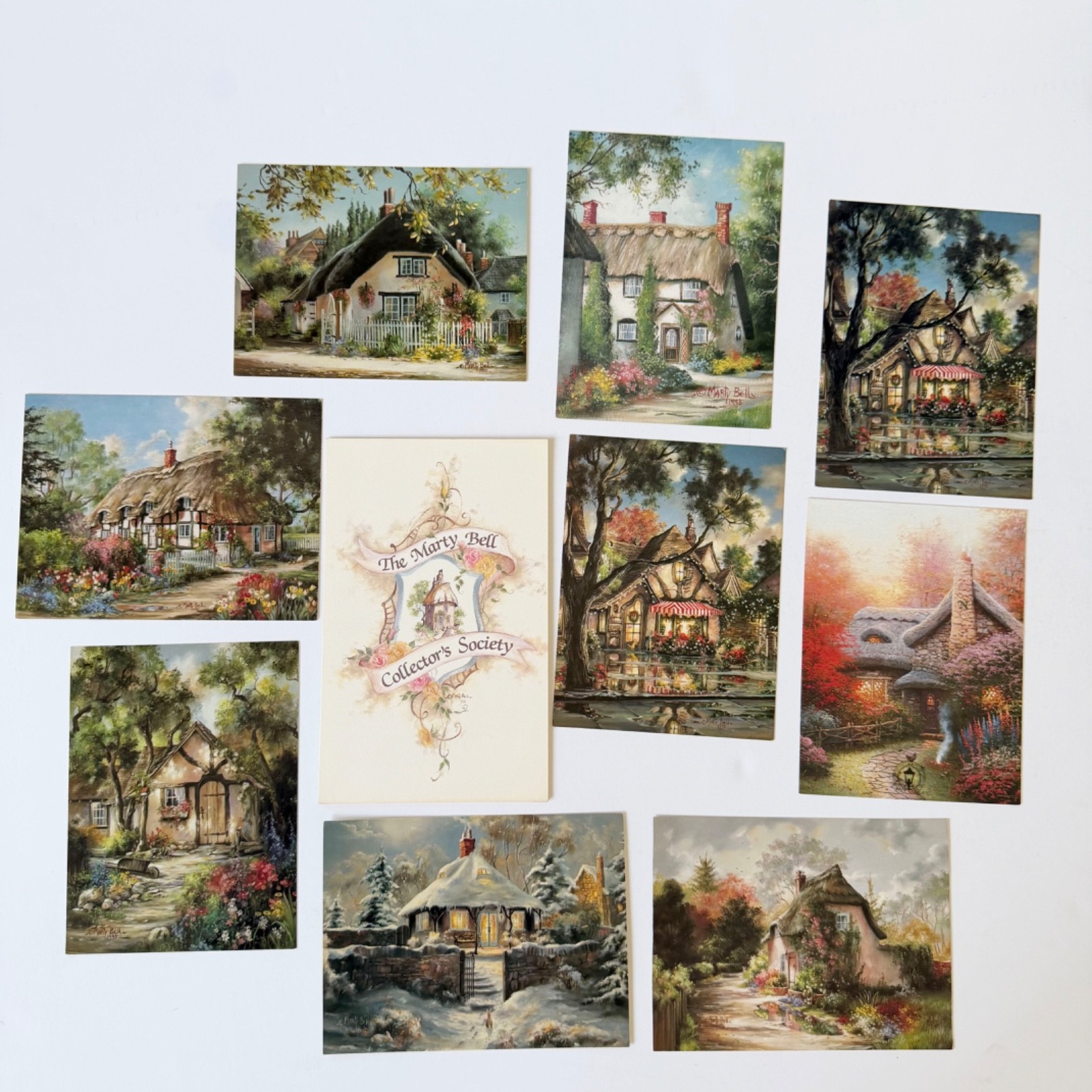 Artist Marty Bell Paintings Postcard Lot of 10 / Brand New Mint 1994, 95 & 96