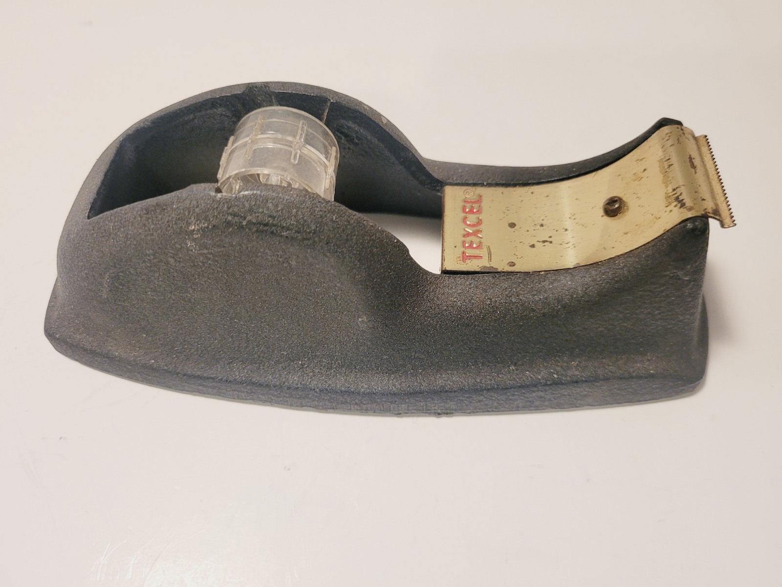 Antique Vintage TEXCEL Cast Iron Tape Dispenser NICE HEAVY PEICE Antique Vintage TEXCEL Cast Iron Tape Dispenser NICE HEAVY PEICE