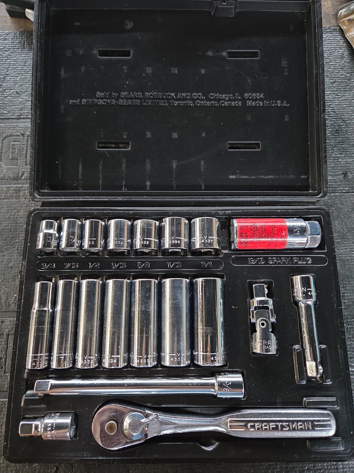 VINTAGE 20 Pc. CRAFTSMAN 9-33227 3/8\