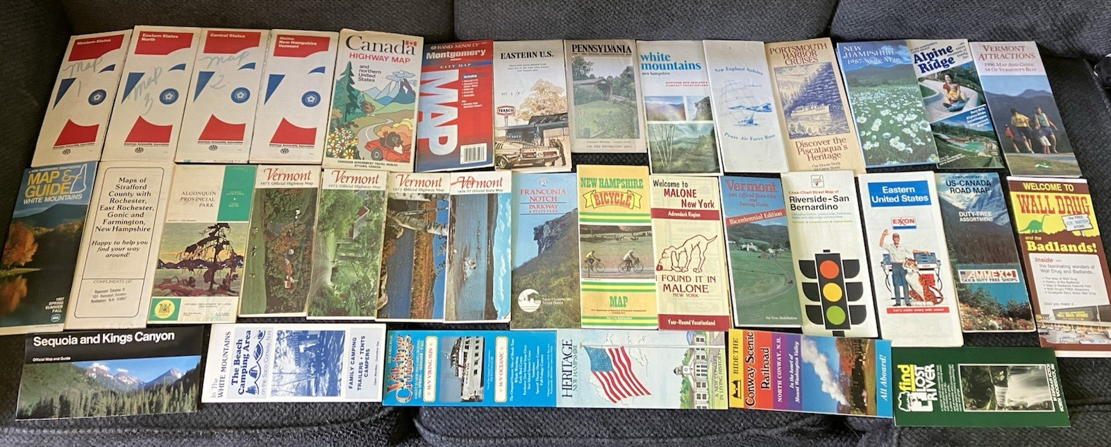 Lot of 35 Vintage Road Maps and Tourist Travel Guides - NO DUPLICATES Lot of 35 Vintage Road Maps and Tourist Travel Guides - NO DUPLICATES