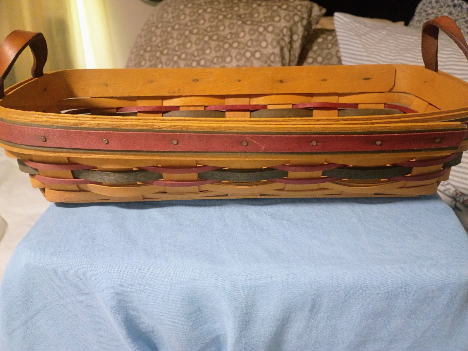 Vintage 1993 Longaberger Crisco American Baking Celebration Basket Wooden Vintage 1993 Longaberger Crisco American Baking Celebration Basket Wooden