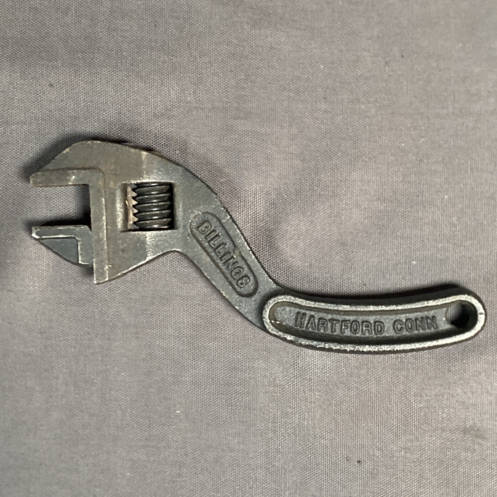 Vintage Billings 8” No 48 Curved Handle Wrench Hartford Conn EXCELLENT 👀👀👀 Vintage Billings 8” No 48 Curved Handle Wrench Hartford Conn EXCELLENT 👀👀👀