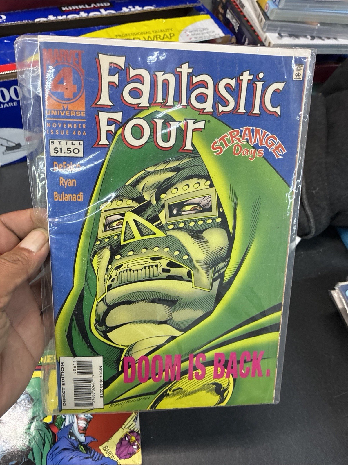 Fantastic Four NOV 1995 #406 Strange Days Doom is Back Marvel Comic Book VTG