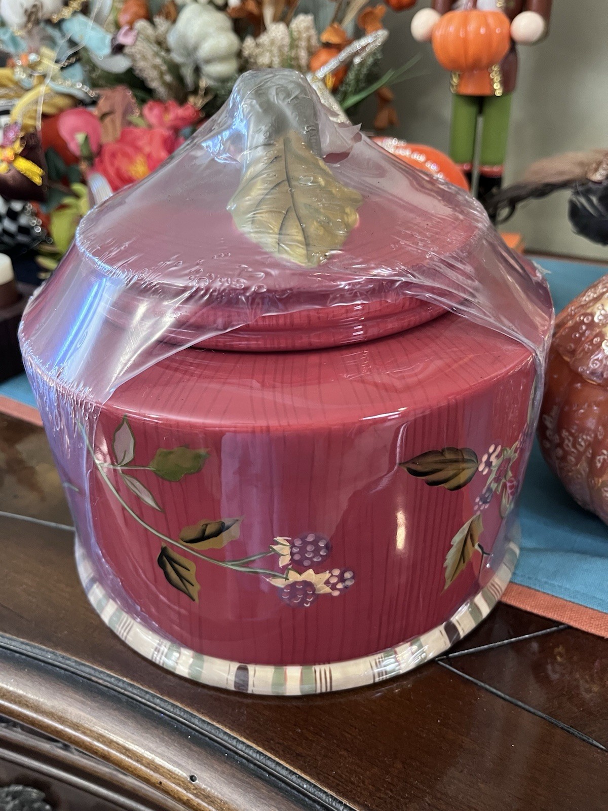 NEW TRACY PORTER OCTAVIA HILL GARDEN DREAM DELICIOUS CANISTER COOKIE JAR SEALED