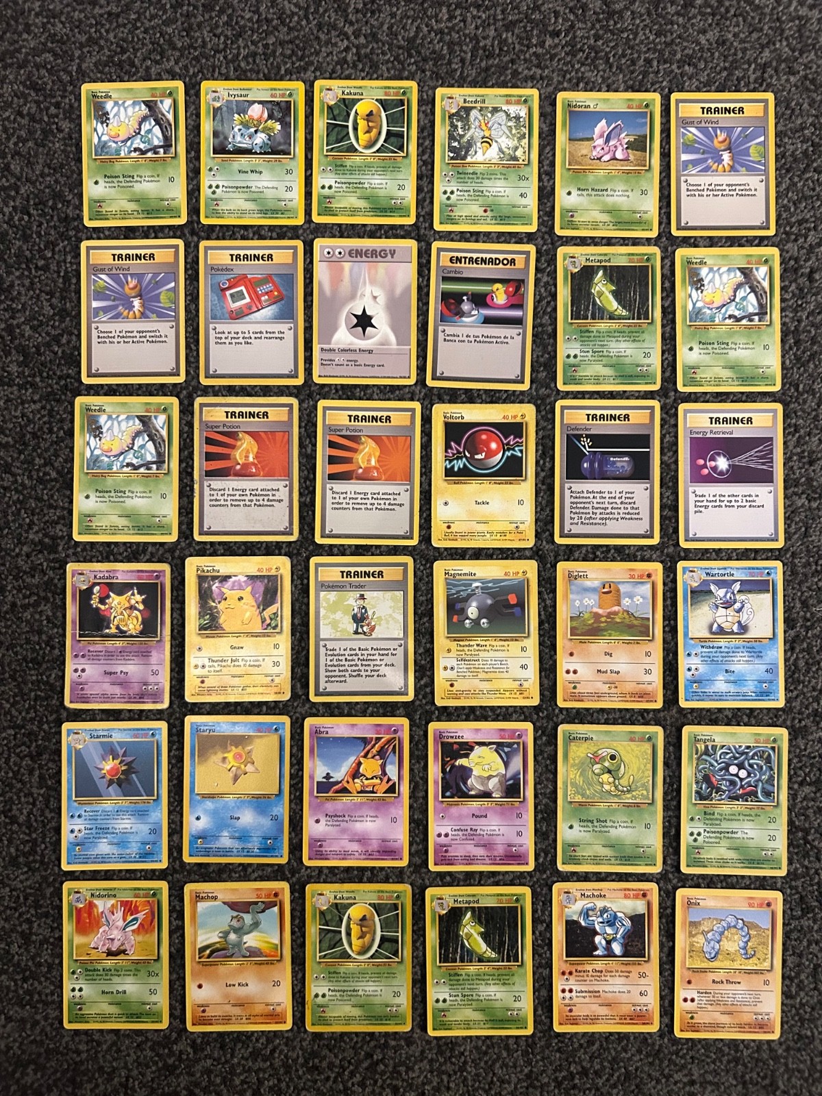 99x Pokemon Base Set 1999 Cards WOTC Vintage Bundle Job Lot Pikachu LP 99x Pokemon Base Set 1999 Cards WOTC Vintage Bundle Job Lot Pikachu LP