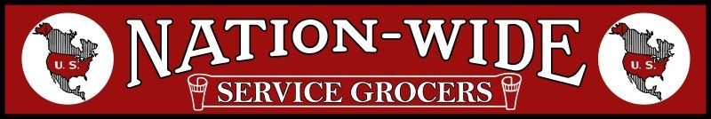 Nation Wide Service Grocers, Grocery Store NEW Sign 48\