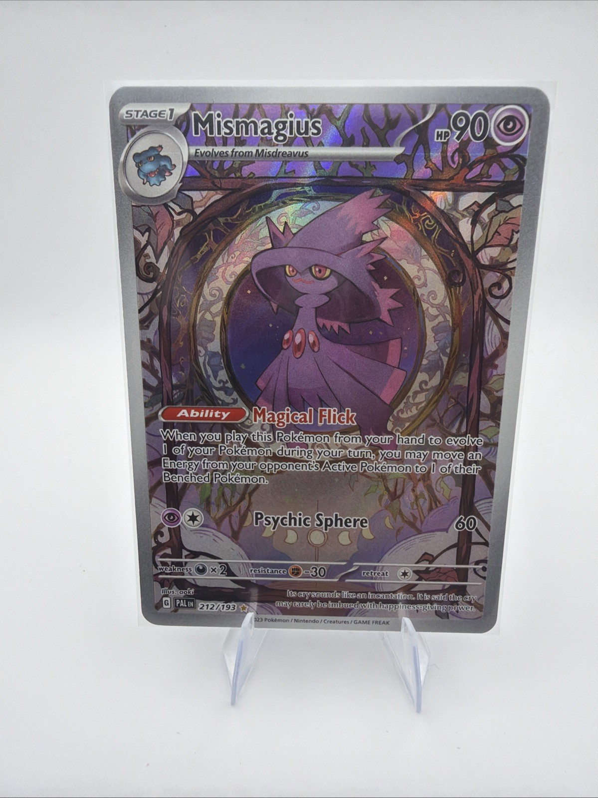 Mismagius Illustration Rare Paldea Evolved 212/193 Near Mint Pokemon Card Mismagius Illustration Rare Paldea Evolved 212/193 Near Mint Pokemon Card