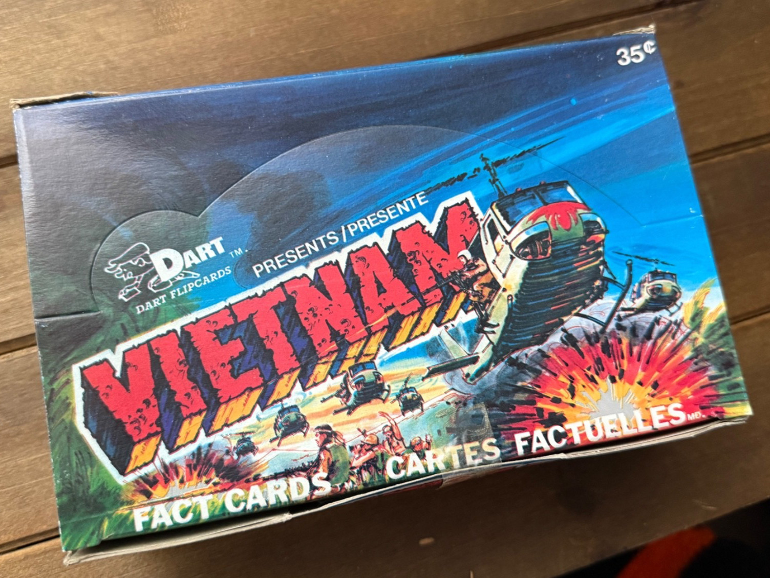 Vietnam Fact Cards - Dart 1988 Trading Cards Box 48 Packs 1980s Flipcards Vietnam Fact Cards - Dart 1988 Trading Cards Box 48 Packs 1980s Flipcards