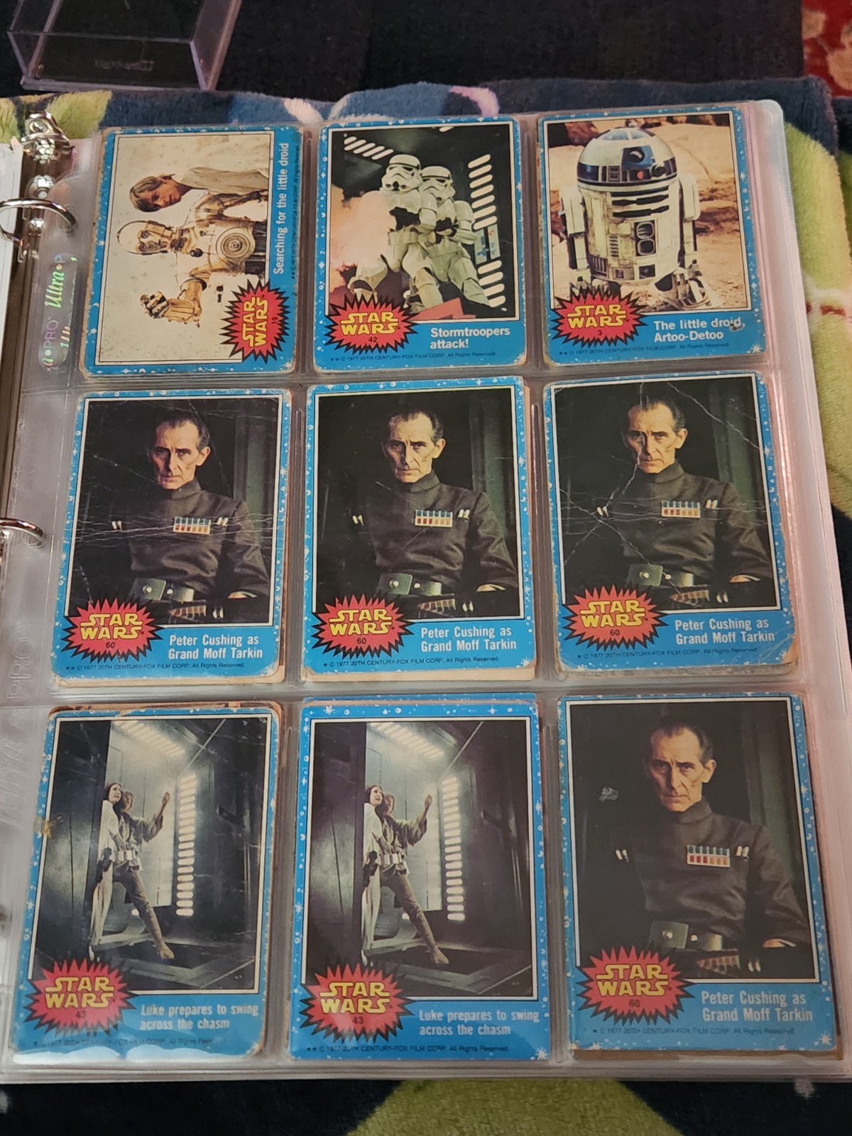 Vintage Star Wars Binder Lot - Topps 1977