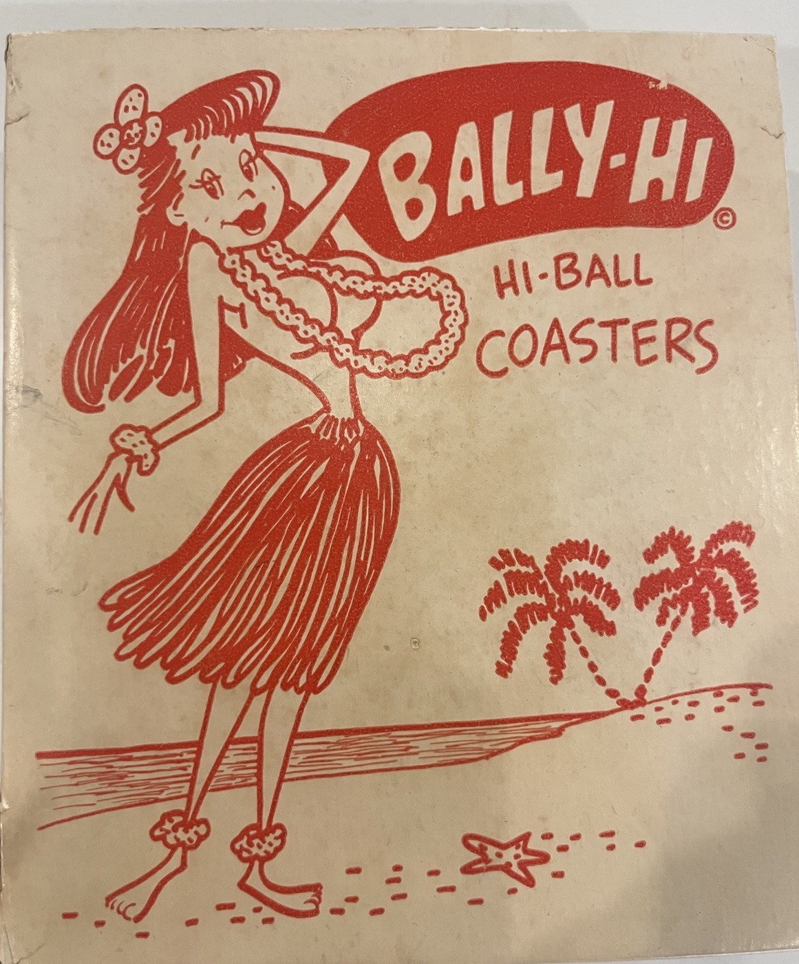 2 Vintage Bally Hi Hi Ball Coasters In Original Box Barware MCM Topless Cozies 2 Vintage Bally Hi Hi Ball Coasters In Original Box Barware MCM Topless Cozies