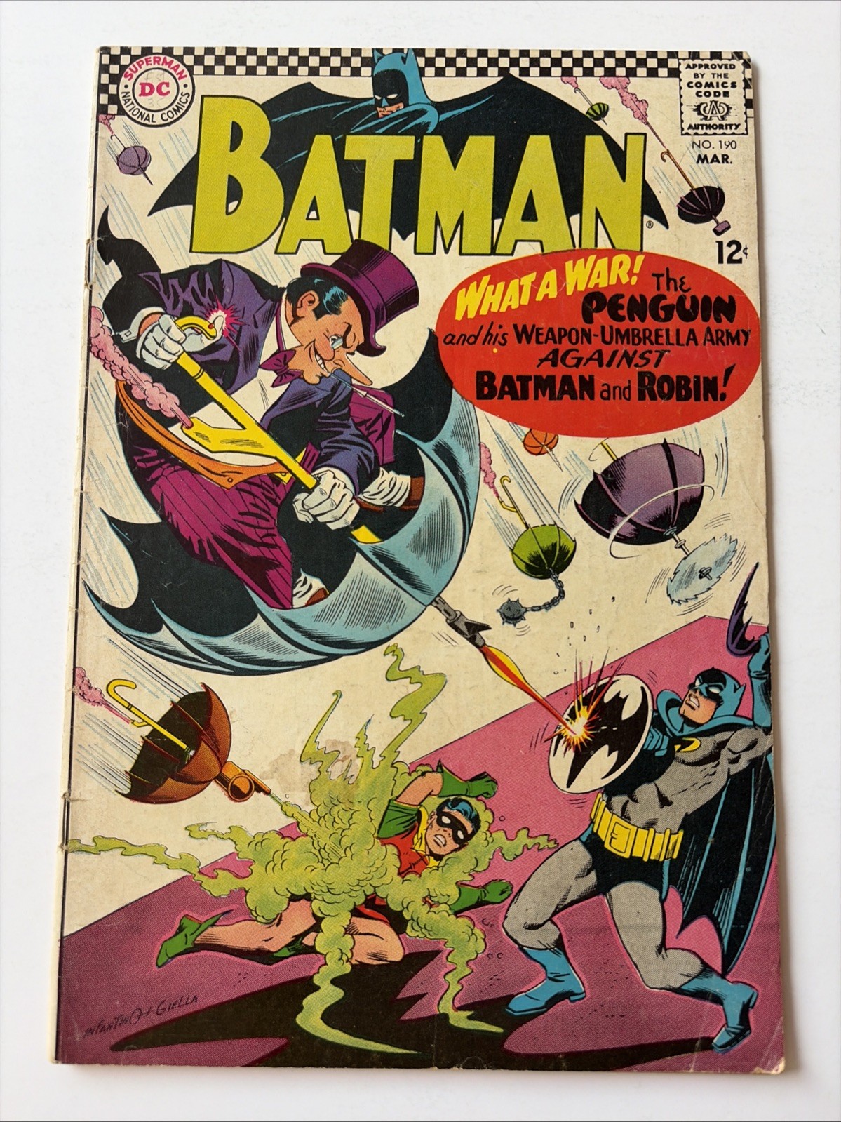 Batman #190 Penguin Robin DC 1967 Comics