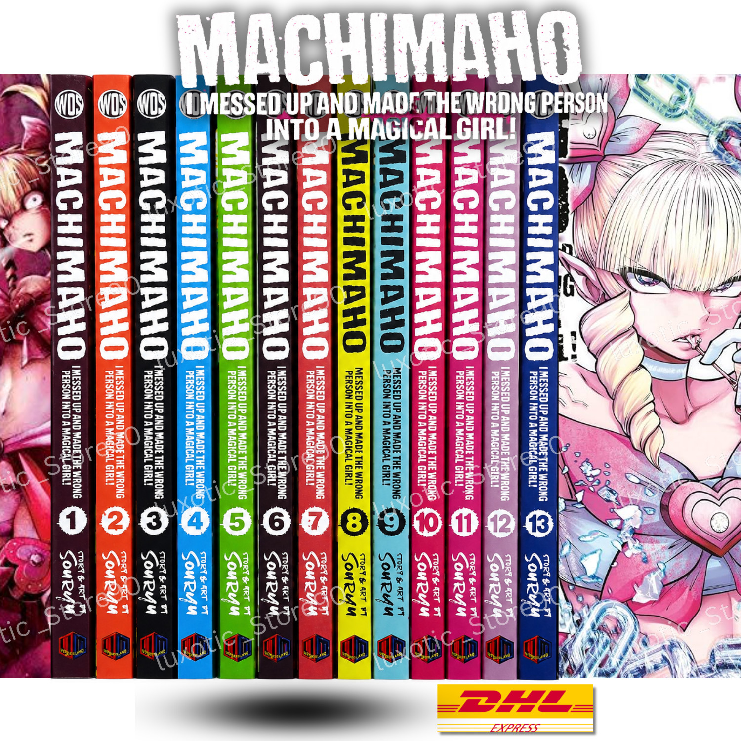 MachiMaho Manga Volume 1-13 Half/Full Set English Comic Books by Souryu | DHL MachiMaho Manga Volume 1-13 Half/Full Set English Comic Books by Souryu | DHL