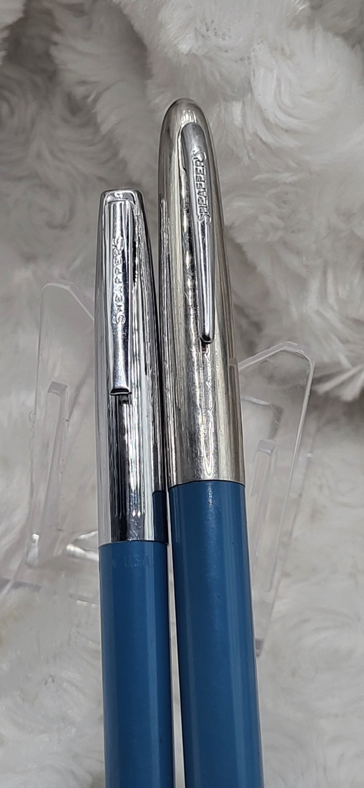 Vintage Schaefer Light Blue. Cartridge Fountain Pen And Pencil - Untested Vintage Schaefer Light Blue. Cartridge Fountain Pen And Pencil - Untested