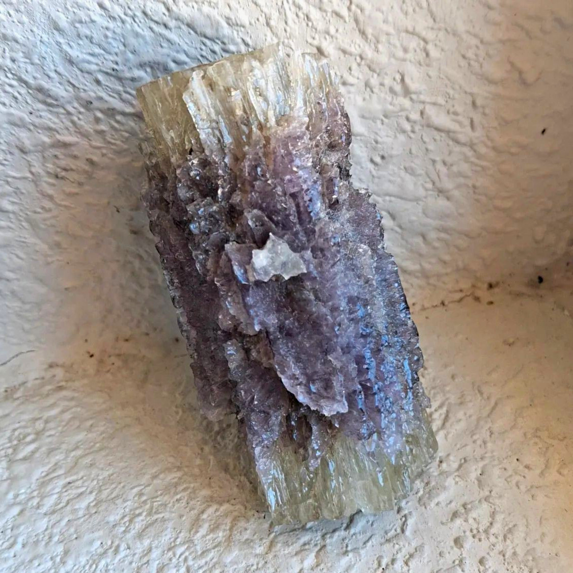 Rare Etched Purple Aragonite Specimen Crystal Rare Etched Purple Aragonite Specimen Crystal
