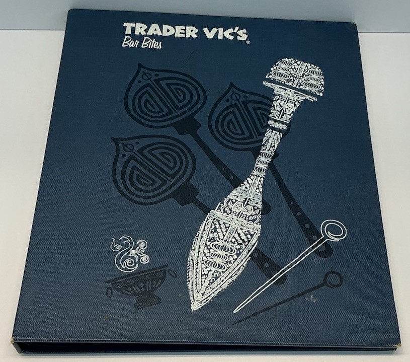 Vintage Trader Vic’s Tiki Bar Bites Menu Folder“Circa 2010s”Pupu Mai Tai Graphic