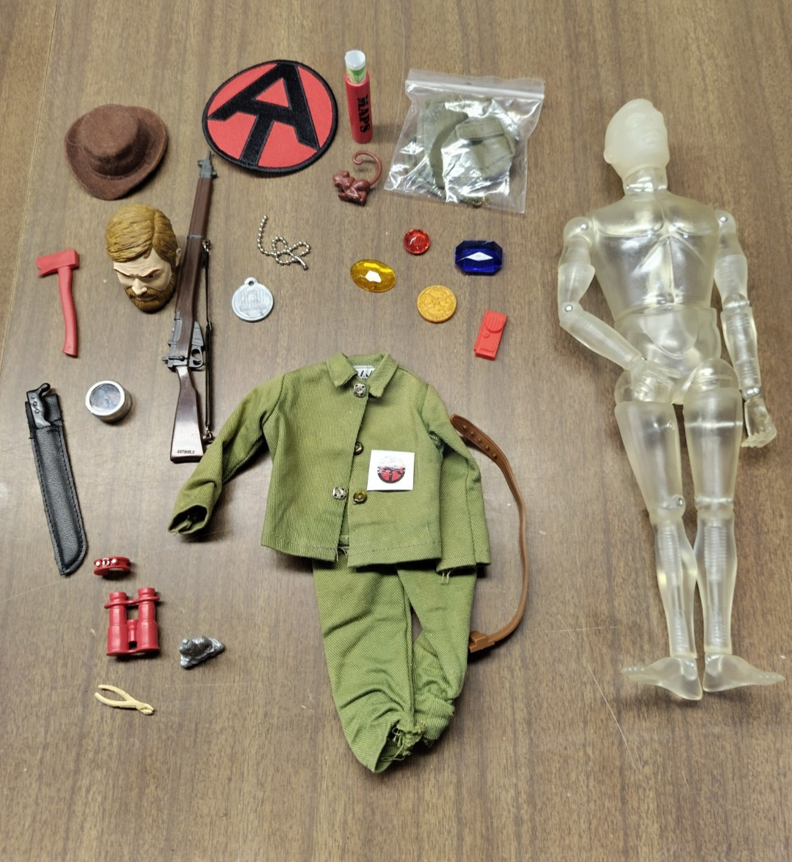 GI JOE Hasbro Collectors Club Invisible Explorer with custom extra parts