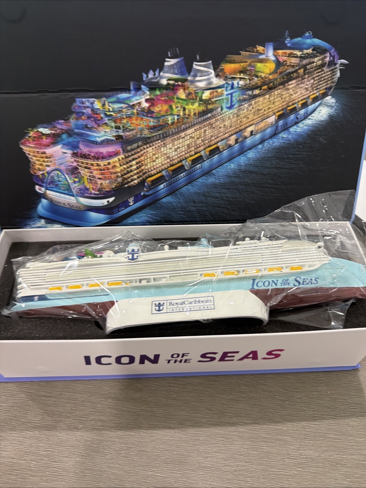 NEW Royal Caribbean Icon of the Seas Cruise Official Licensed Ship Model NEW Royal Caribbean Icon of the Seas Cruise Official Licensed Ship Model