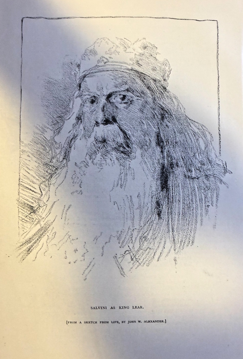 1883 Actor Tommaso Salvini As King Lear 1883 Actor Tommaso Salvini As King Lear