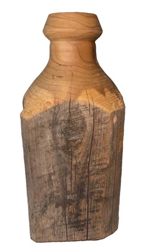 Pretty Vintage Studio Live Edge Wood Flower Vase