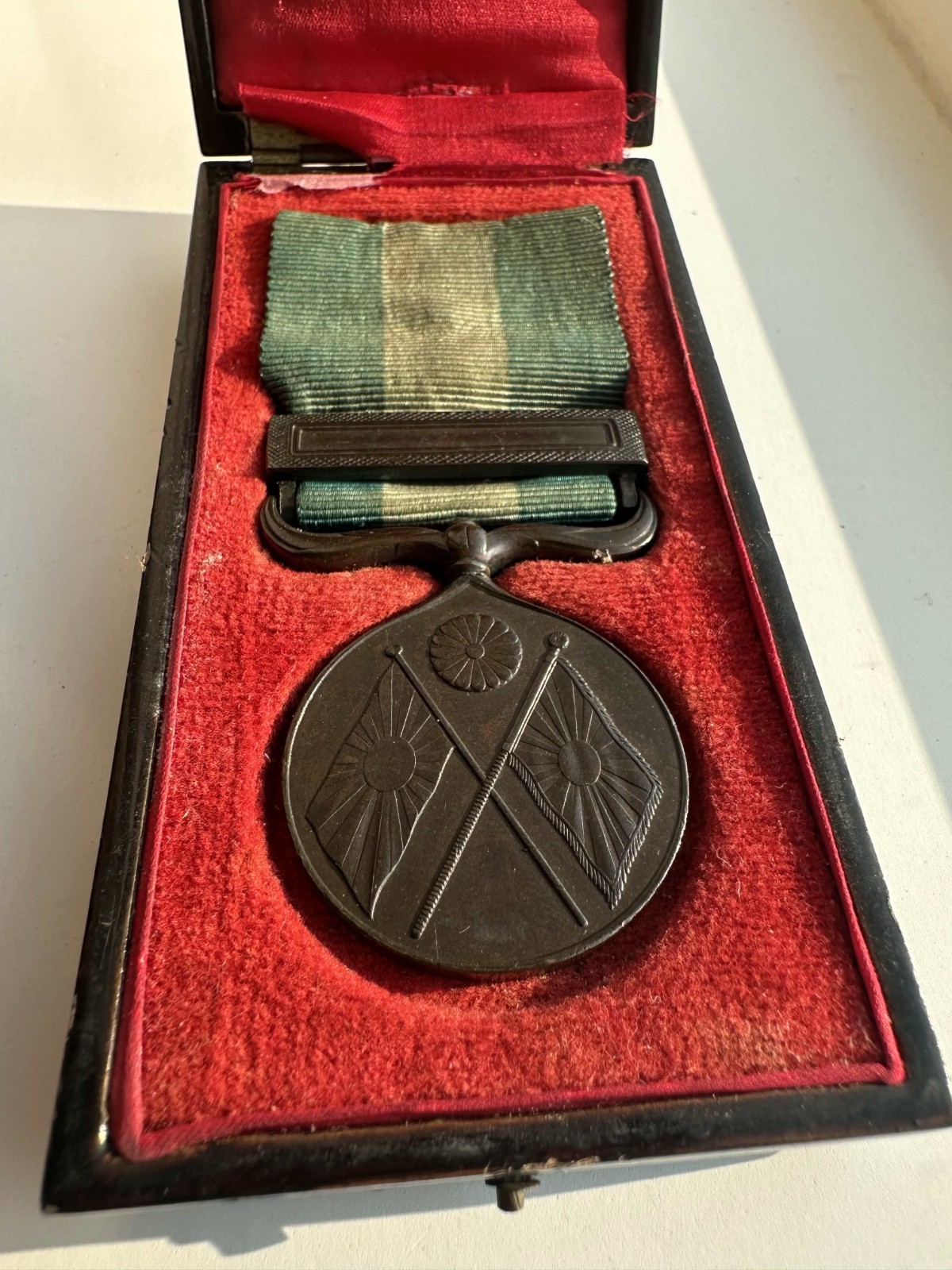 Pre WWI Meiji Japan 1894 1st Sino Japanese War China Campaign Medal Cased