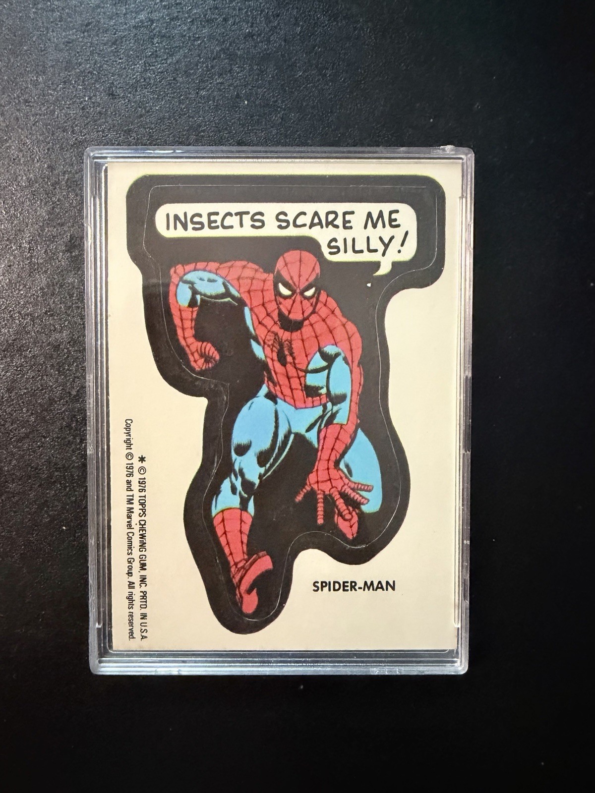 1976 Topps Marvel Super Heroes Sticker Spider-Man \