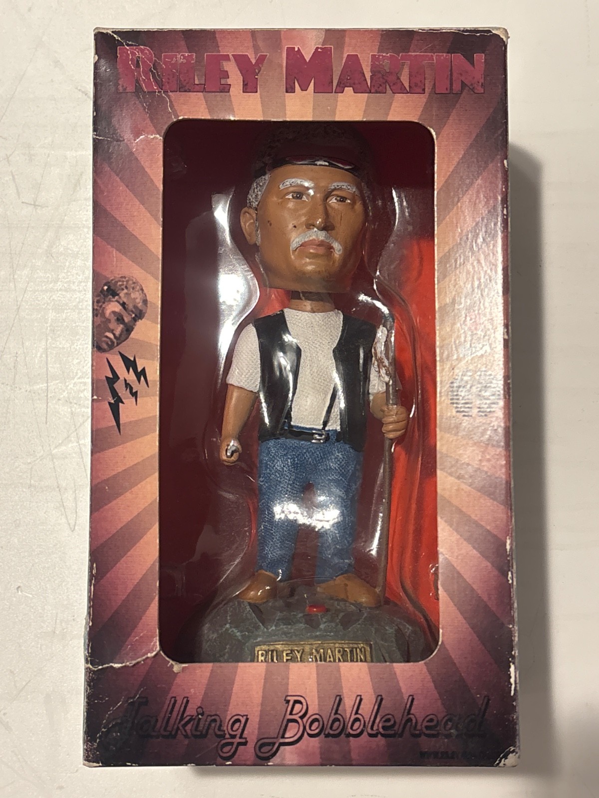 Howard Stern TALKING Riley Martin Bobble Head Figure   VERY RARE., DISCONTINUED
