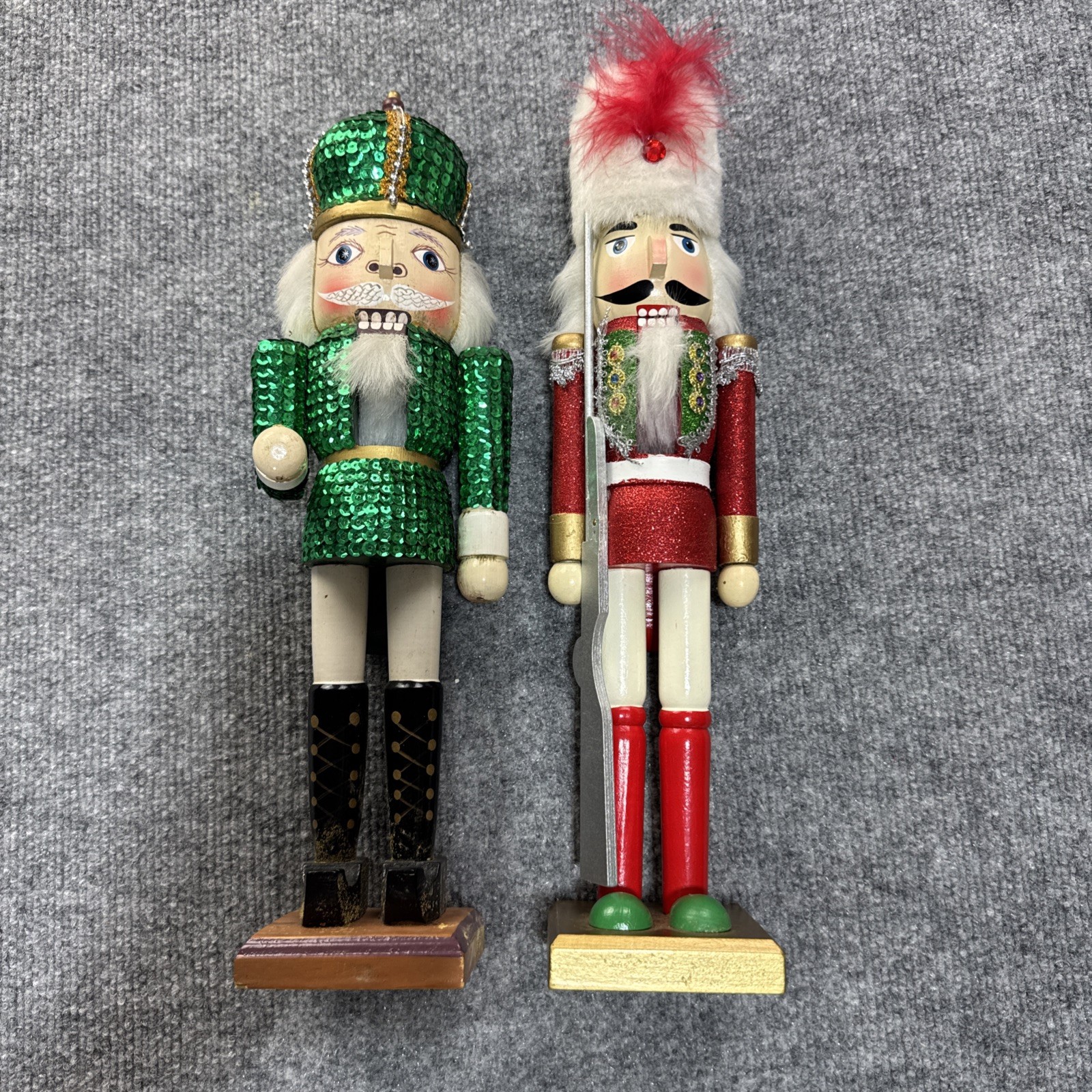 Christmas Tree Shop Nutcracker Set 2 Wooden Holiday Decor Figures 14” & 15” Tall Christmas Tree Shop Nutcracker Set 2 Wooden Holiday Decor Figures 14” & 15” Tall
