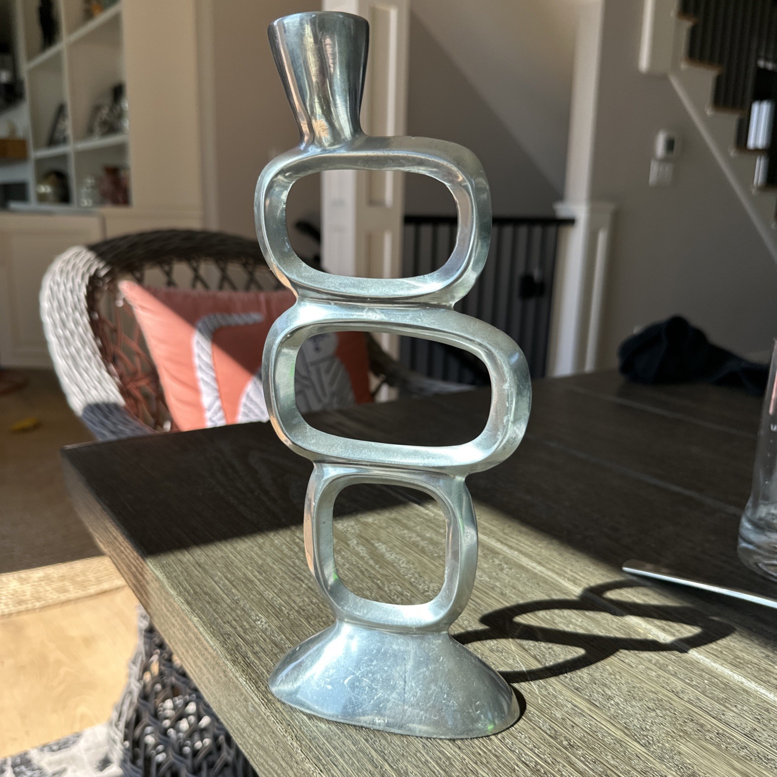 1980s VTG Collectible Modern Brutalist Solid Aluminum Michael Hilton 1980s VTG Collectible Modern Brutalist Solid Aluminum Michael Hilton