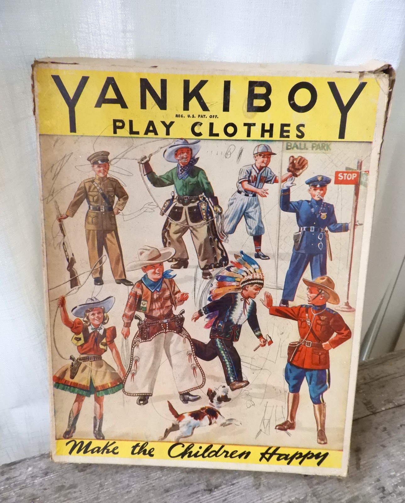 Vtg 1950\'s RARE Play Costume Yankiboy Play Clothes Majorette sz 10