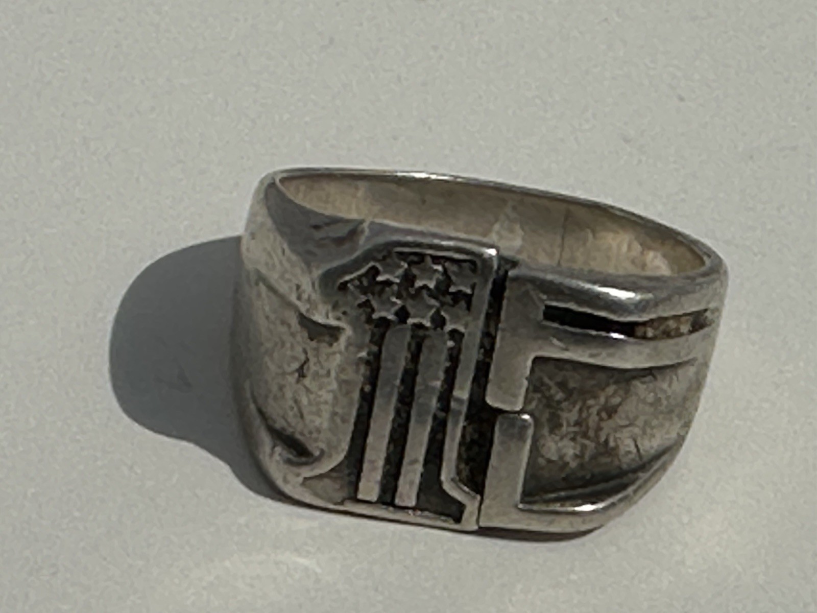 VTG Harley Davidson No.1 Ring FL Old 12.6 Gram Sterling silver Biker Sz 10.5